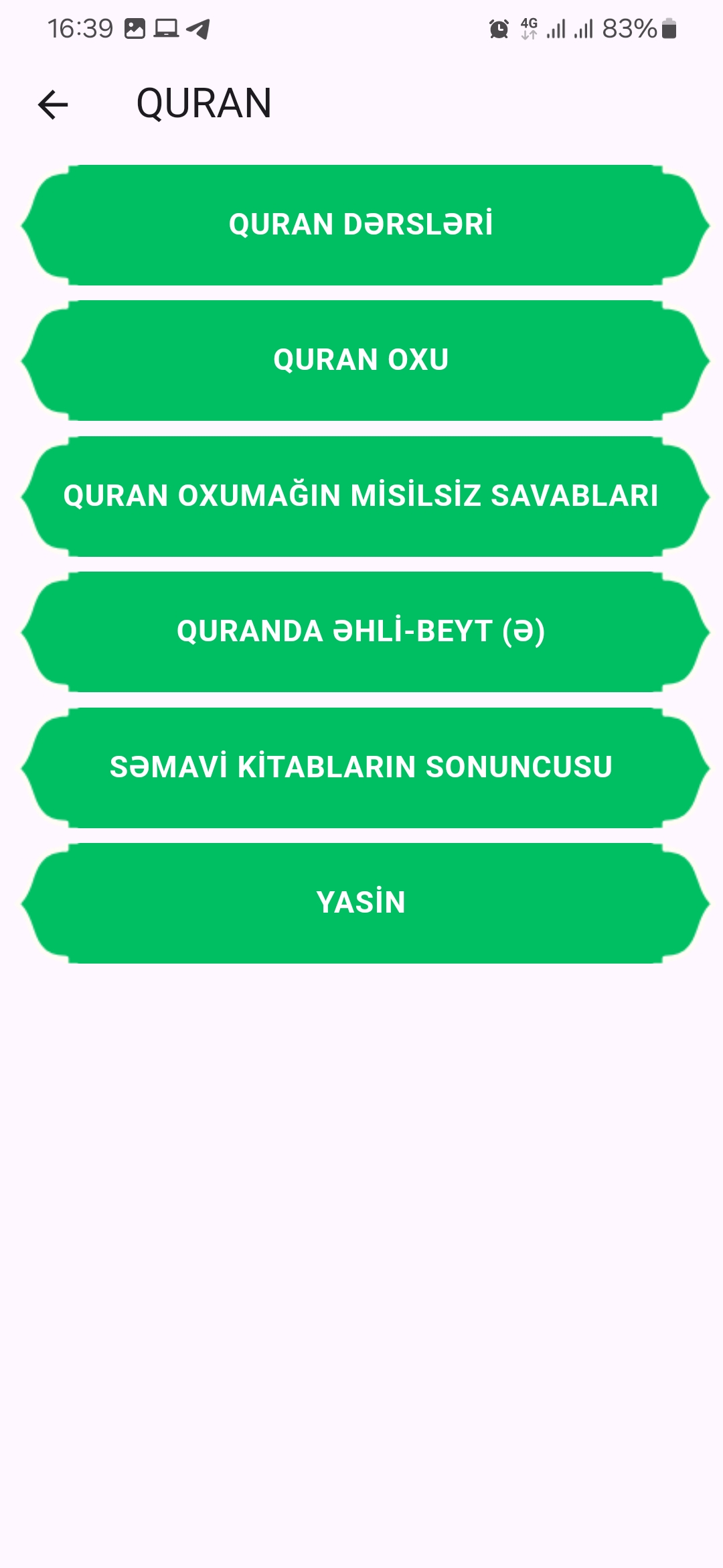 Tətbiq ekran görüntüsü