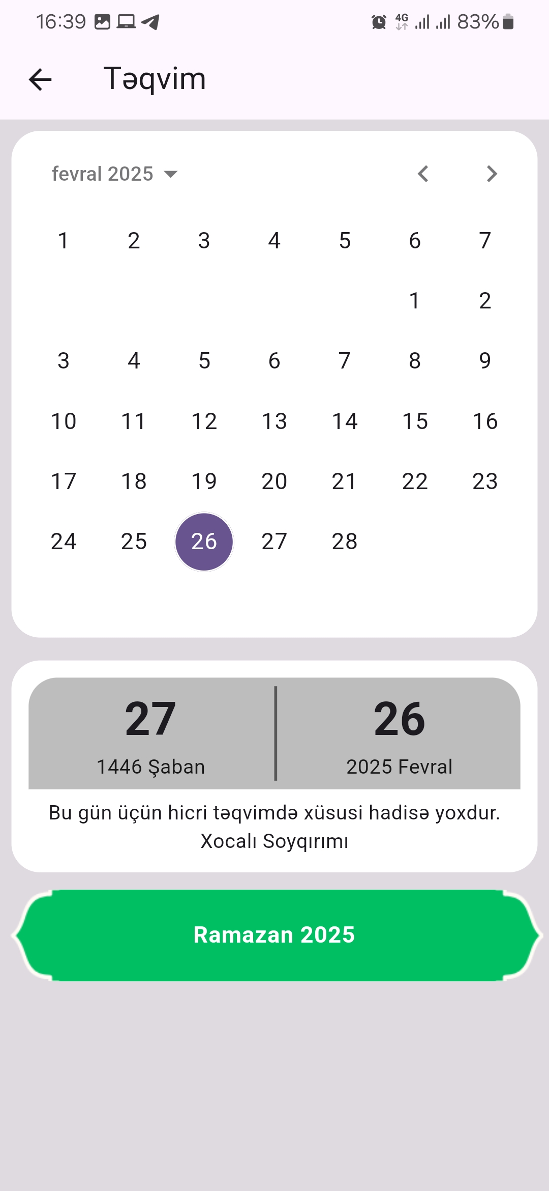 Tətbiq ekran görüntüsü